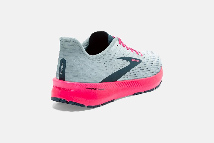 Brooks Israel Hyperion Tempo Road Running Shoes Womens - Grey/Pink - PWB-695748